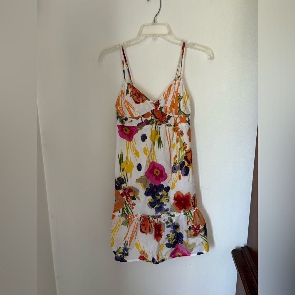 American Eagle Floral Sundress Cutout Back Size 0 Cottagecore Spring